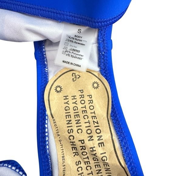 Blue 2 Piece Bikini NWOT Small - Picture 4 of 5